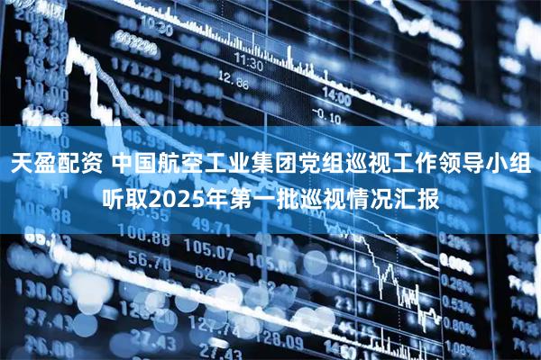 天盈配资 中国航空工业集团党组巡视工作领导小组听取2025年第一批巡视情况汇报