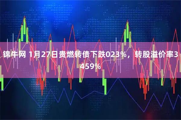 锦牛网 1月27日贵燃转债下跌023%，转股溢价率3459%